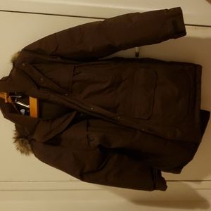 North Face XL poly/goose down heavy coat